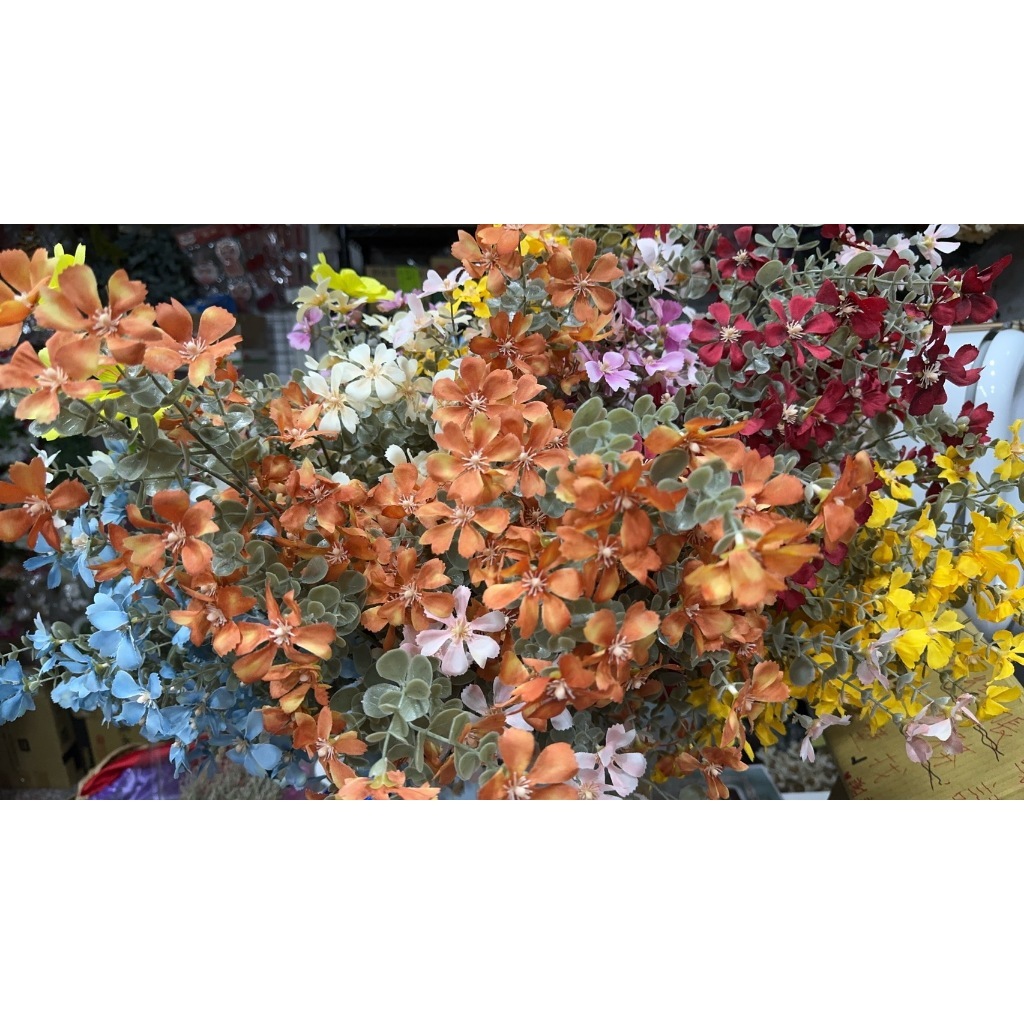 【台灣現貨速發】仿真小野花 花排路引打底花 仿真花