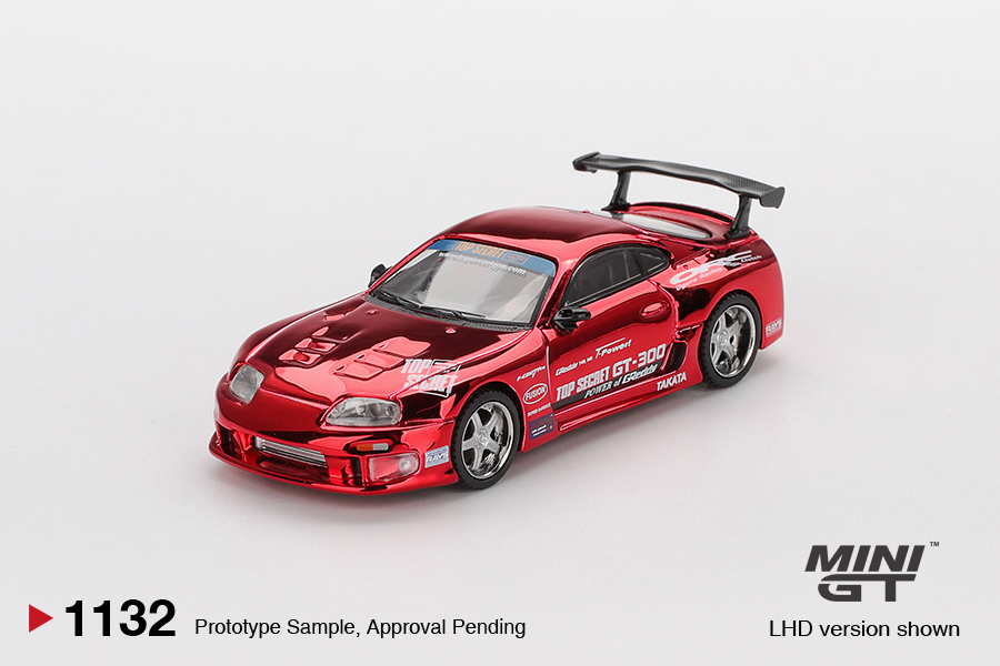 【預訂】Mini GT 1132 Toyota Supra (A80) Top Secret GT-300 Top Secret Red Chrome