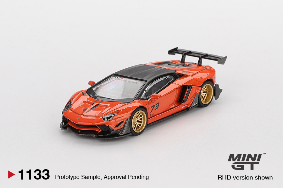 【預訂】Mini GT 1133 LB★WORKS Lamborghini Aventador Limited Edition Orange MDX 2025