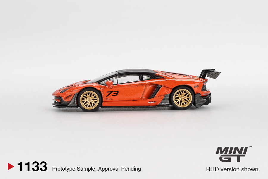 【預訂】Mini GT 1133 LB★WORKS Lamborghini Aventador Limited Edition Orange MDX 2025