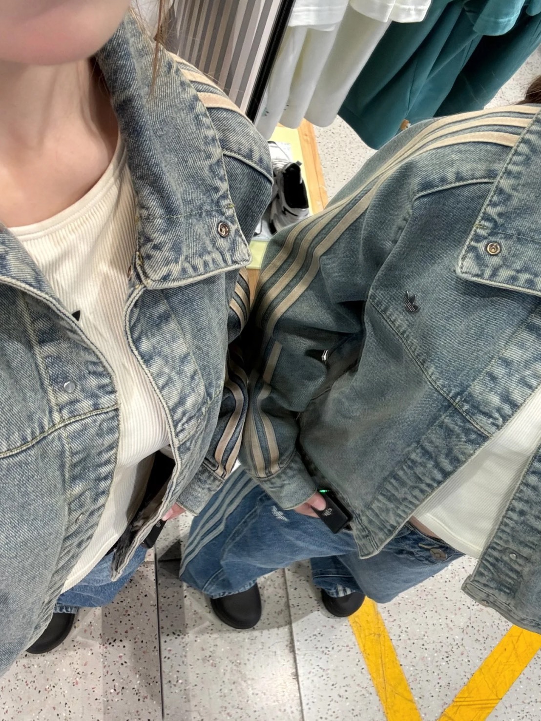 ADIDAS ORIGINALS ESSENTIALS 做舊牛仔