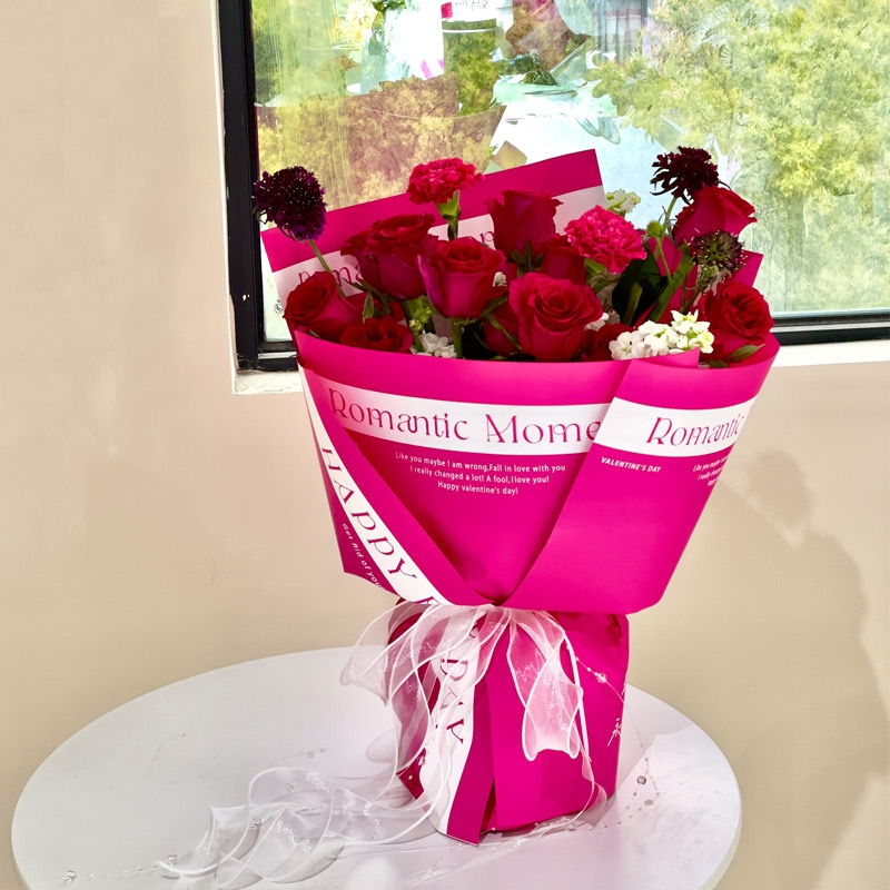 【台灣現貨速發】摯愛系列包裝紙｜一包20張｜情人節包裝紙