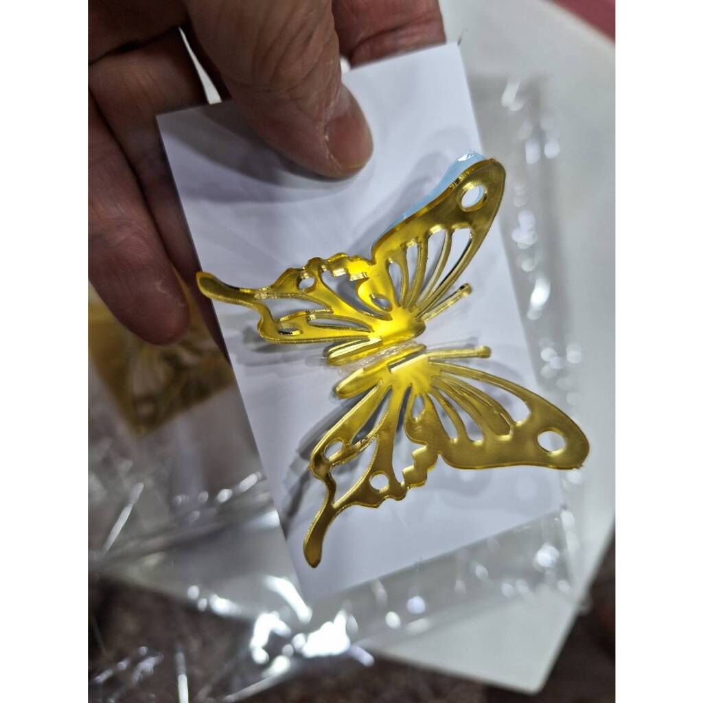 【台灣現貨速發】壓克力立體蝴蝶 蝴蝶｜錢蛋糕裝飾 有錢花裝飾 花束裝飾