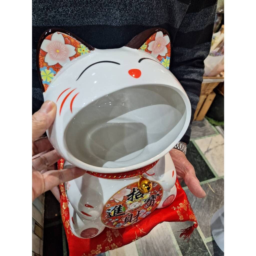 台灣現貨速發)))材料王批發--大嘴招財猫//陶瓷糖果存錢罐