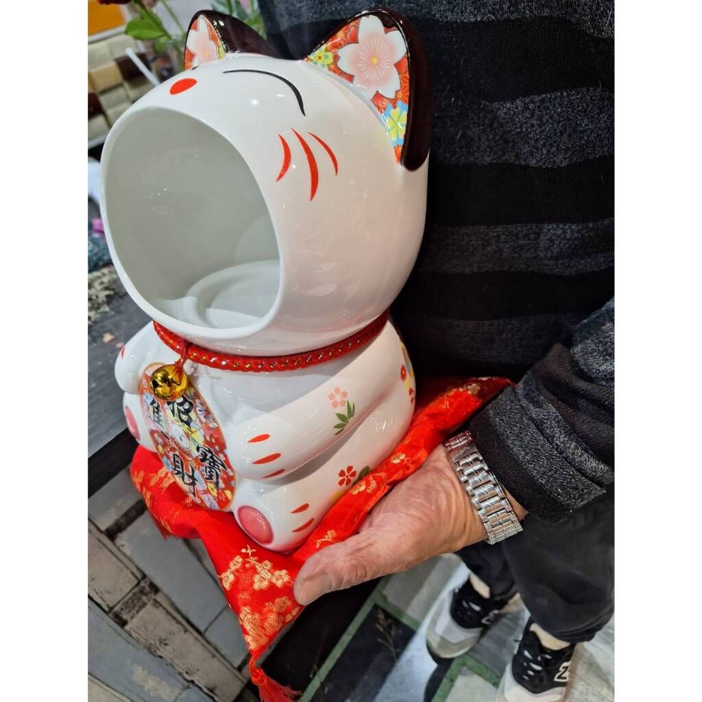 台灣現貨速發)))材料王批發--大嘴招財猫//陶瓷糖果存錢罐