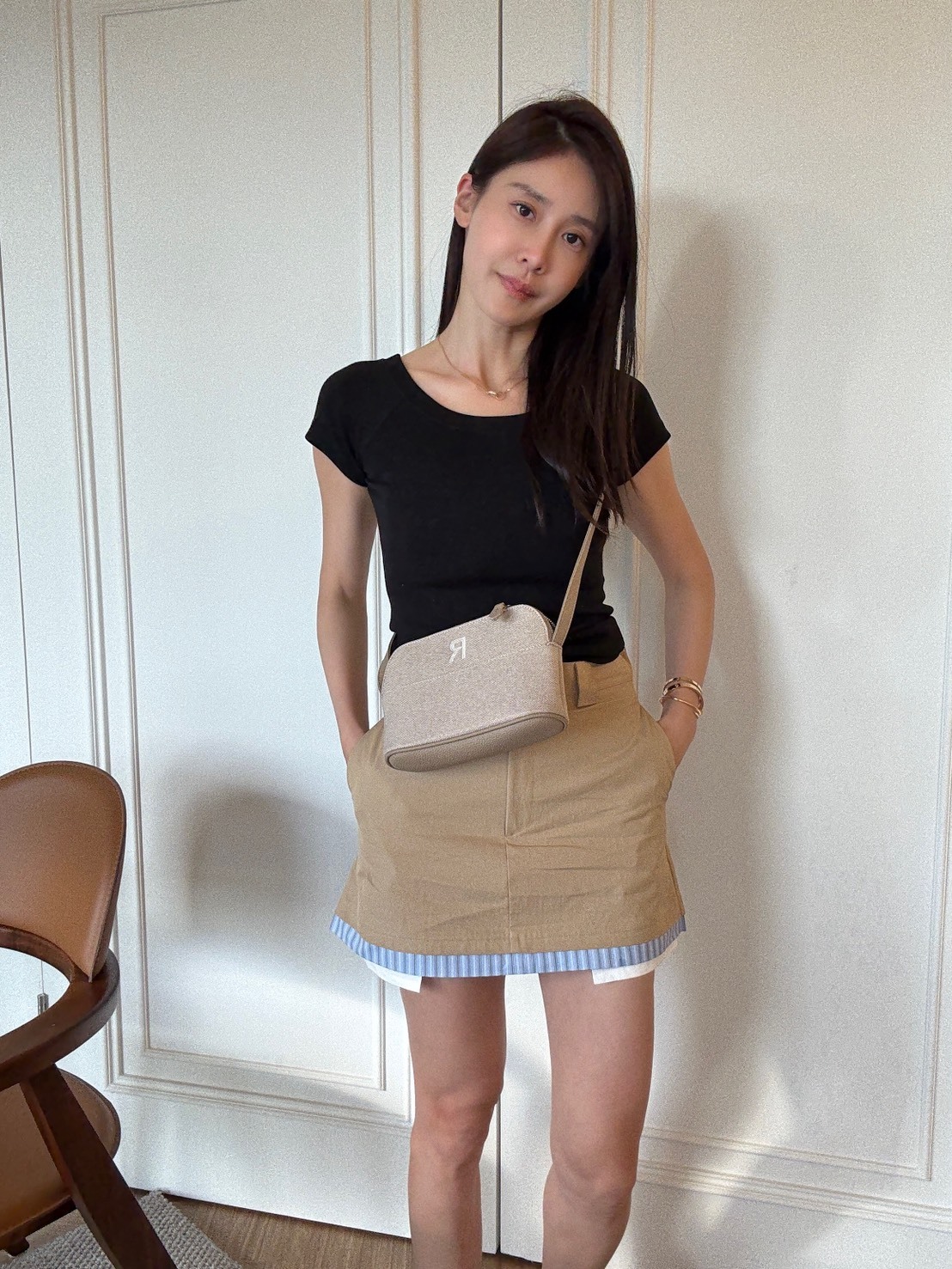 ｜韓國｜下擺層次A字裙 *少量現貨*