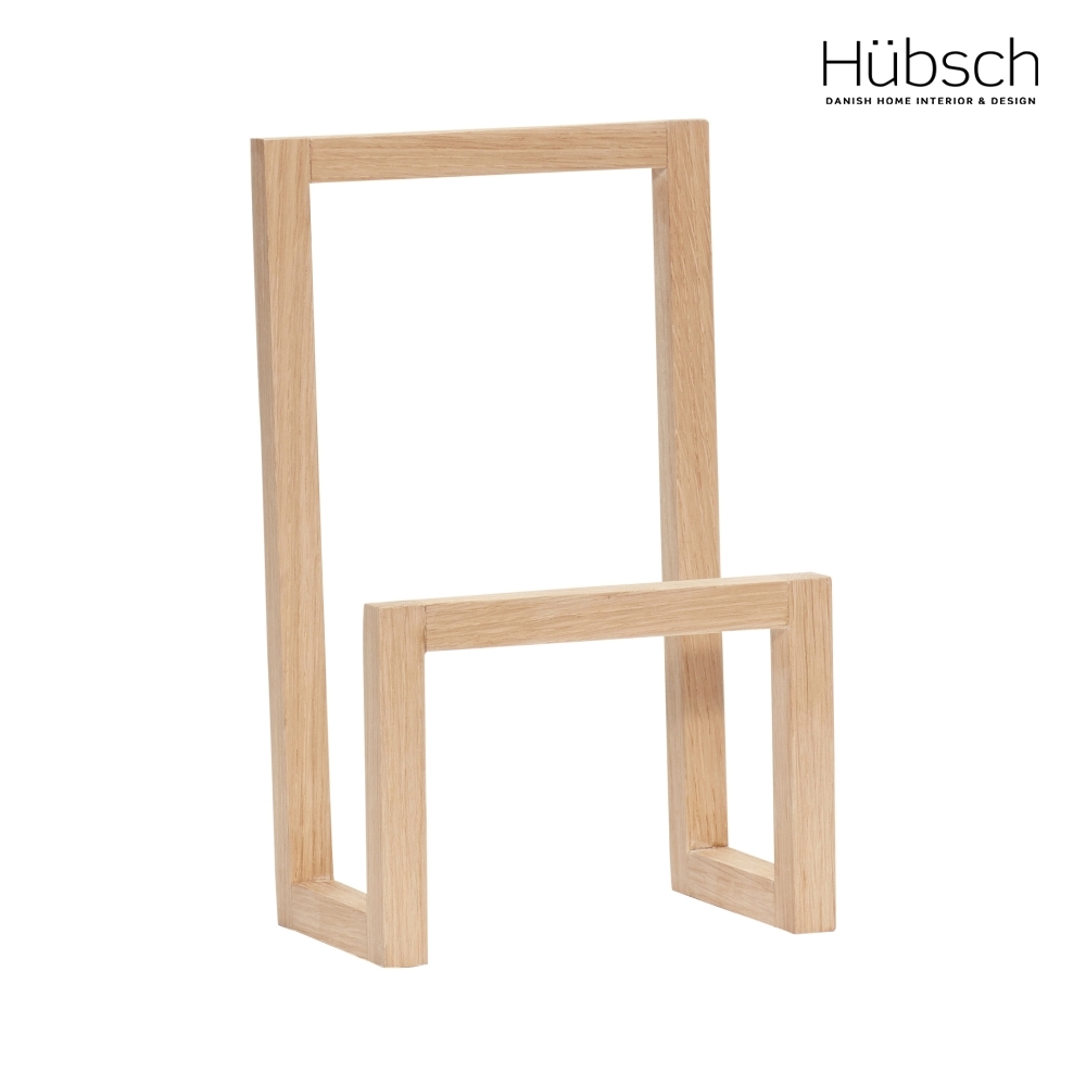 Hübsch-北歐風原木多功能雜誌架