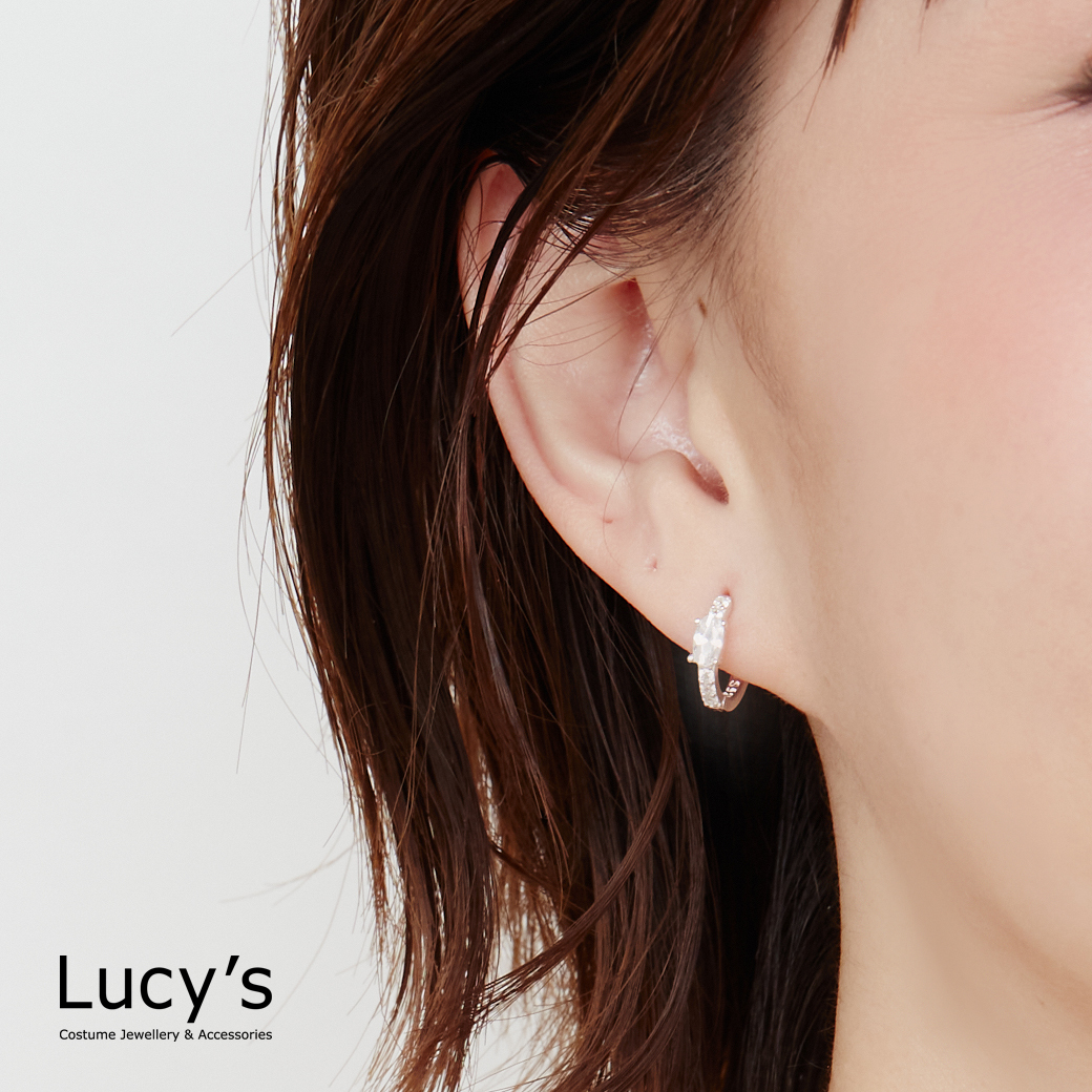 925純銀 輕奢光感 易扣耳環 (118826)