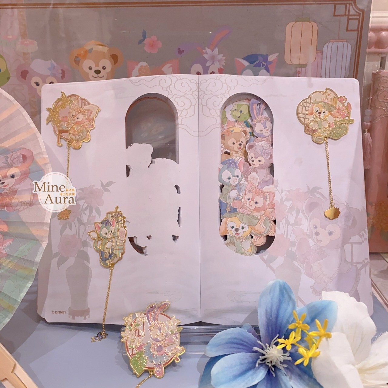 達菲和朋友們 花間綺夢系列 流蘇造型 筆記本 記事本 -上海迪士尼樂園