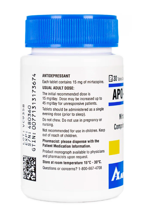 Apo-Mirtazapine 15mg