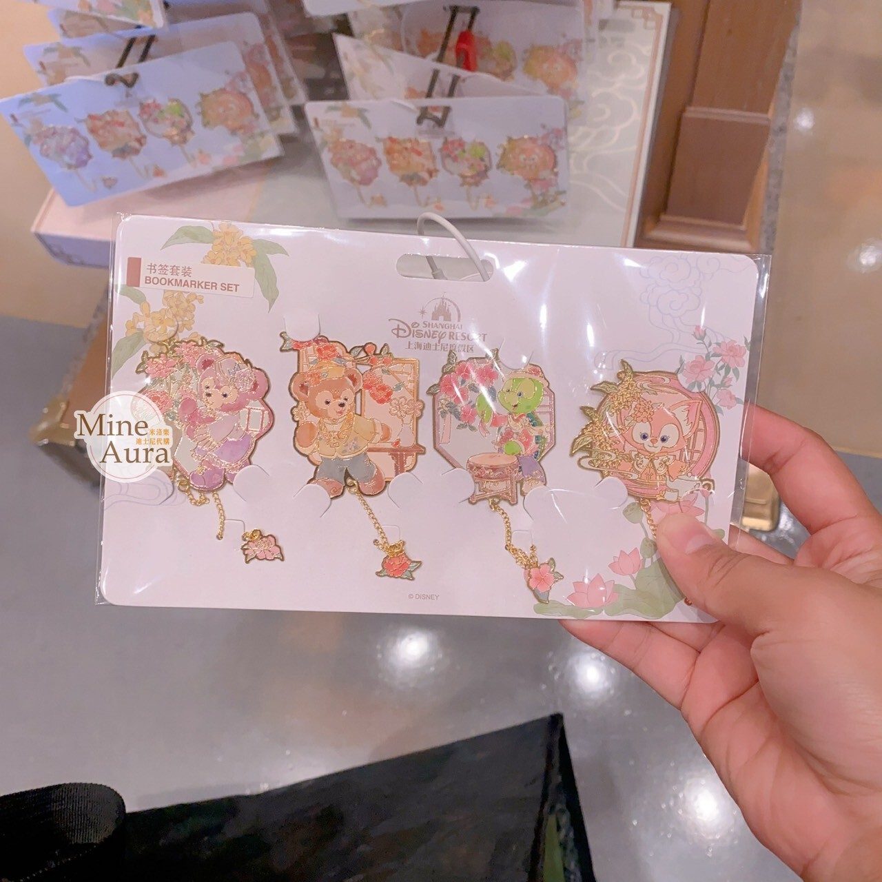 達菲和朋友們 花間綺夢系列 達菲 Duffy 雪莉玫 ShellieMay 造型 金屬書籤 文具用品 -上海迪士尼樂園