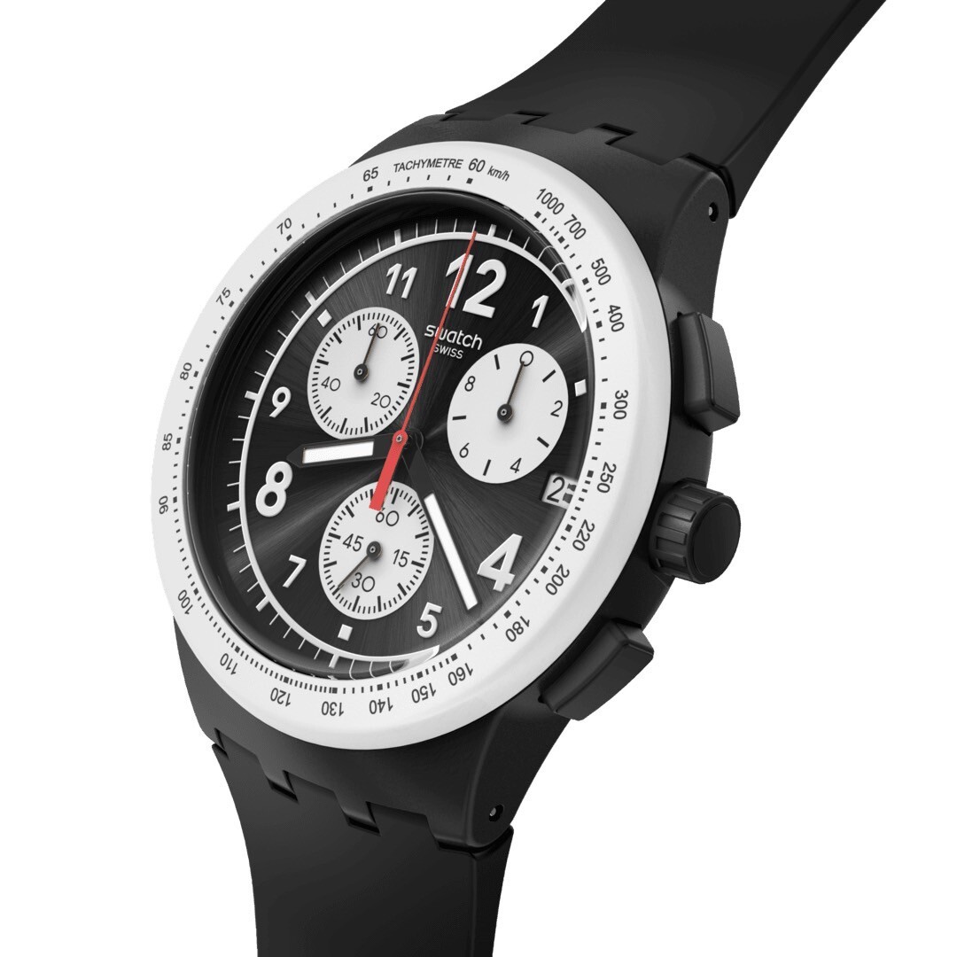 【Swatch】NOTHING BASIC ABOUT BLACK SUSB420 42mm  Modern Watch