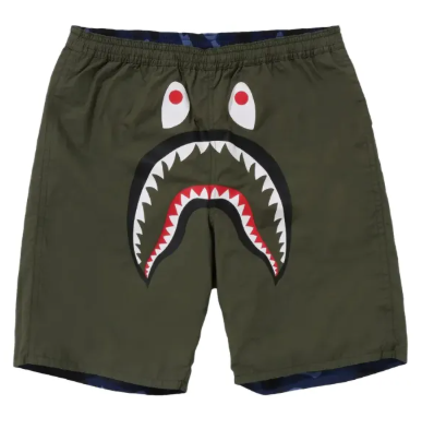 BAPE雙面穿海灘褲