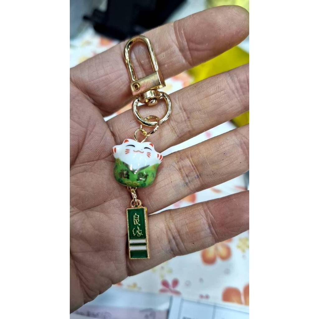 台灣現貨速發))))材料王批發-浅草雷門招財猫手機掛件//鈴鐺掛墜鑰匙圈