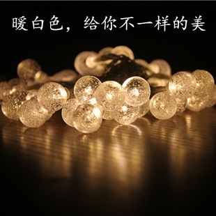 【台灣現貨速發】小圓氣泡球燈 水晶球燈 滿天星燈｜led燈 黃燈 電池盒 串燈 場地佈置 裝飾燈串 露營燈串