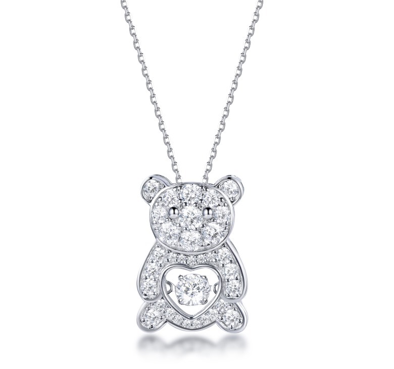 (4311) ANY JEWERLRY -   N2603 Dancing Bear Necklace
