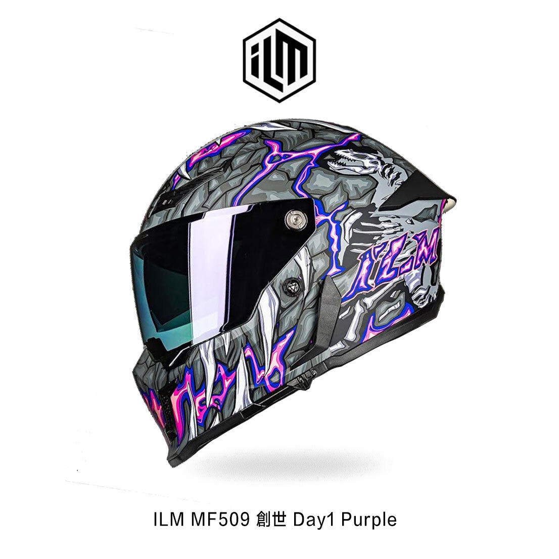 ILM MF509 Day1 彩繪 創世 全罩安全帽