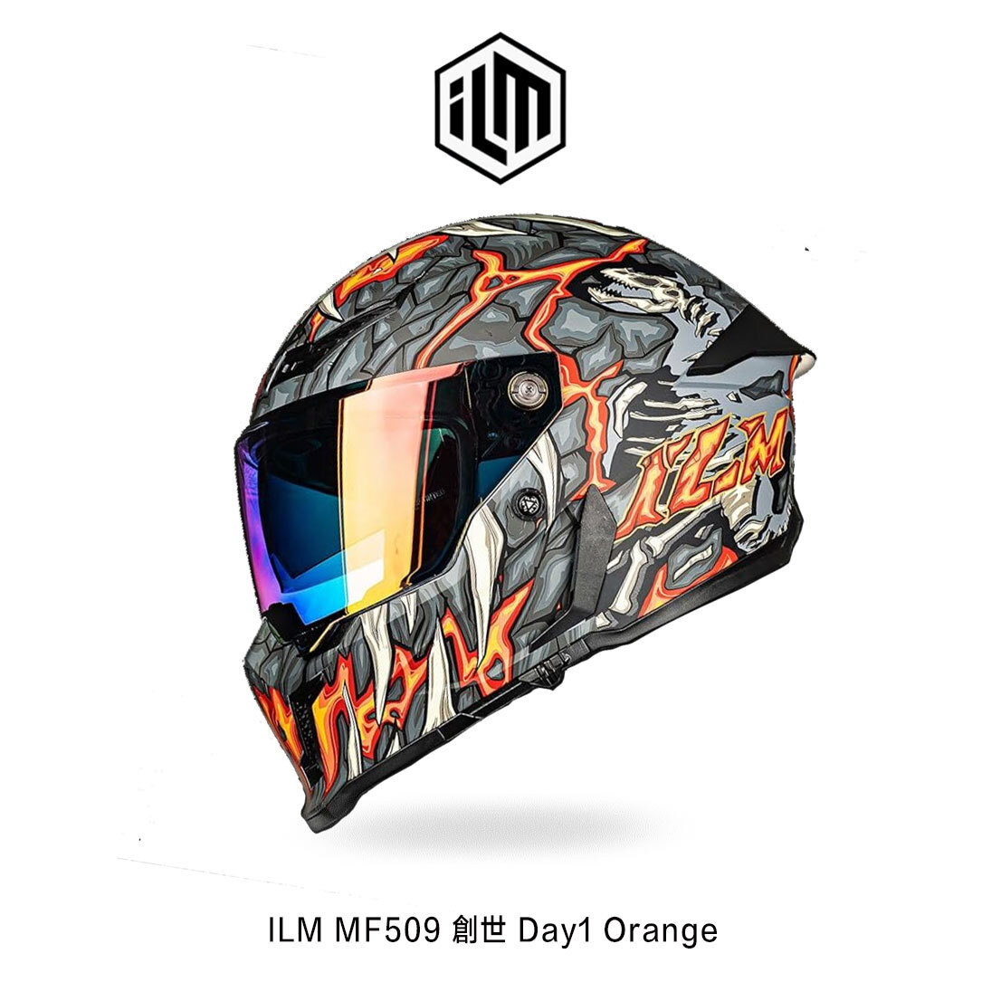 ILM MF509 Day1 彩繪 創世 全罩安全帽
