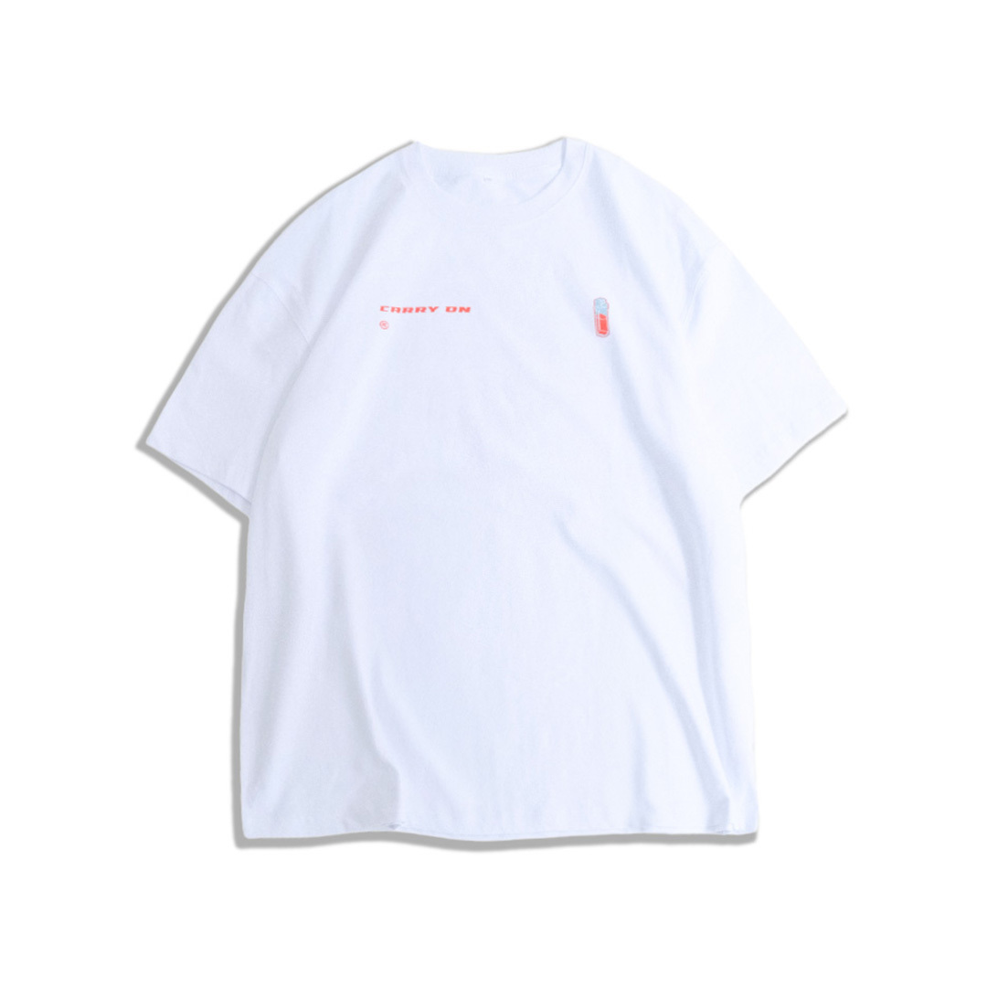 CARRYON 25SS Blazing Flame Tee 打火機 火焰 短T  白色 台灣製