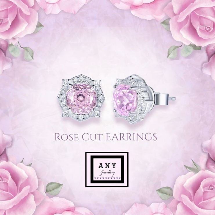 (4322) ANY JEWERLRY - E4005 Rose Cut Earrings