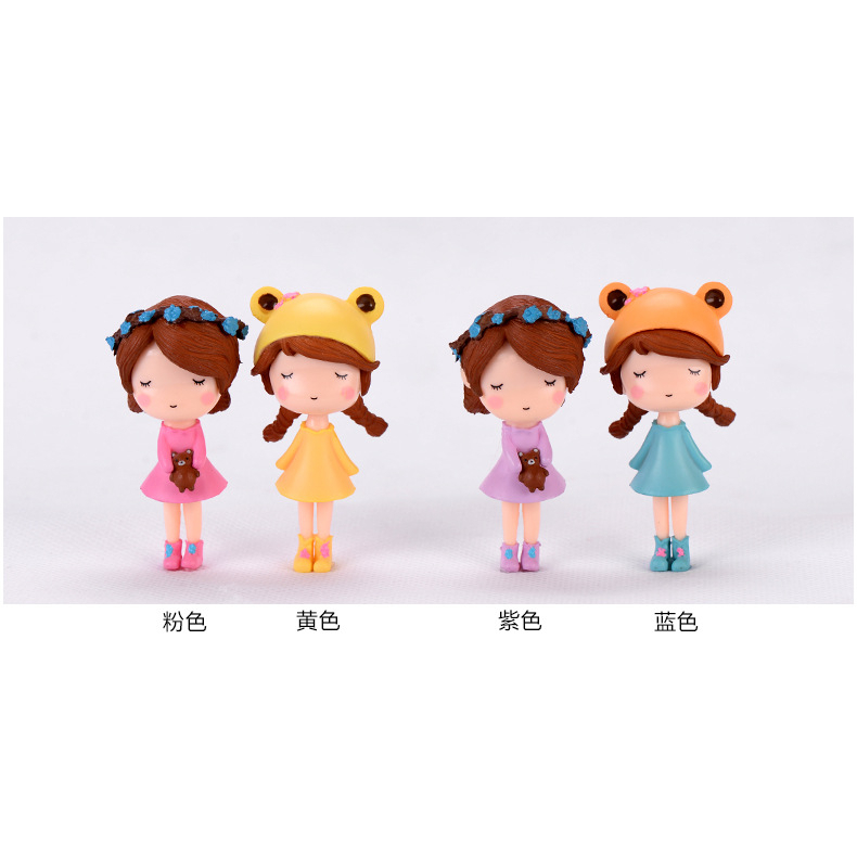 【台灣現貨速發】小公仔 花朵小女孩 多肉植物擺件｜公仔 多肉植物 迷你園藝 盆栽裝飾 微景觀擺件 造景裝飾公仔