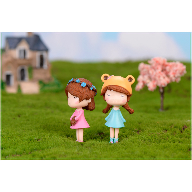 【台灣現貨速發】小公仔 花朵小女孩 多肉植物擺件｜公仔 多肉植物 迷你園藝 盆栽裝飾 微景觀擺件 造景裝飾公仔