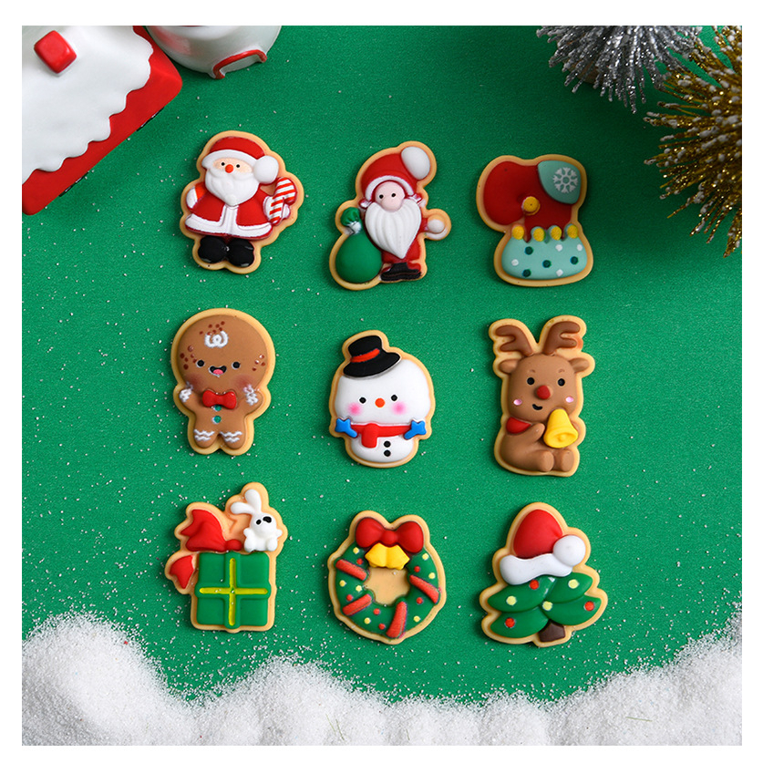 【台灣現貨速發】聖誕節貼片 聖誕手機飾品 聖誕迷你配件 貼片｜老公公 麋鹿 雪人 薑餅人 聖誕樹