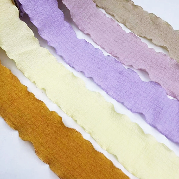 【台灣現貨速發】小香風 泡泡 皺褶 緞帶 波浪 韓版緞帶 絲帶｜面寬 4cm｜緞帶 禮盒包裝 綁帶 飾品