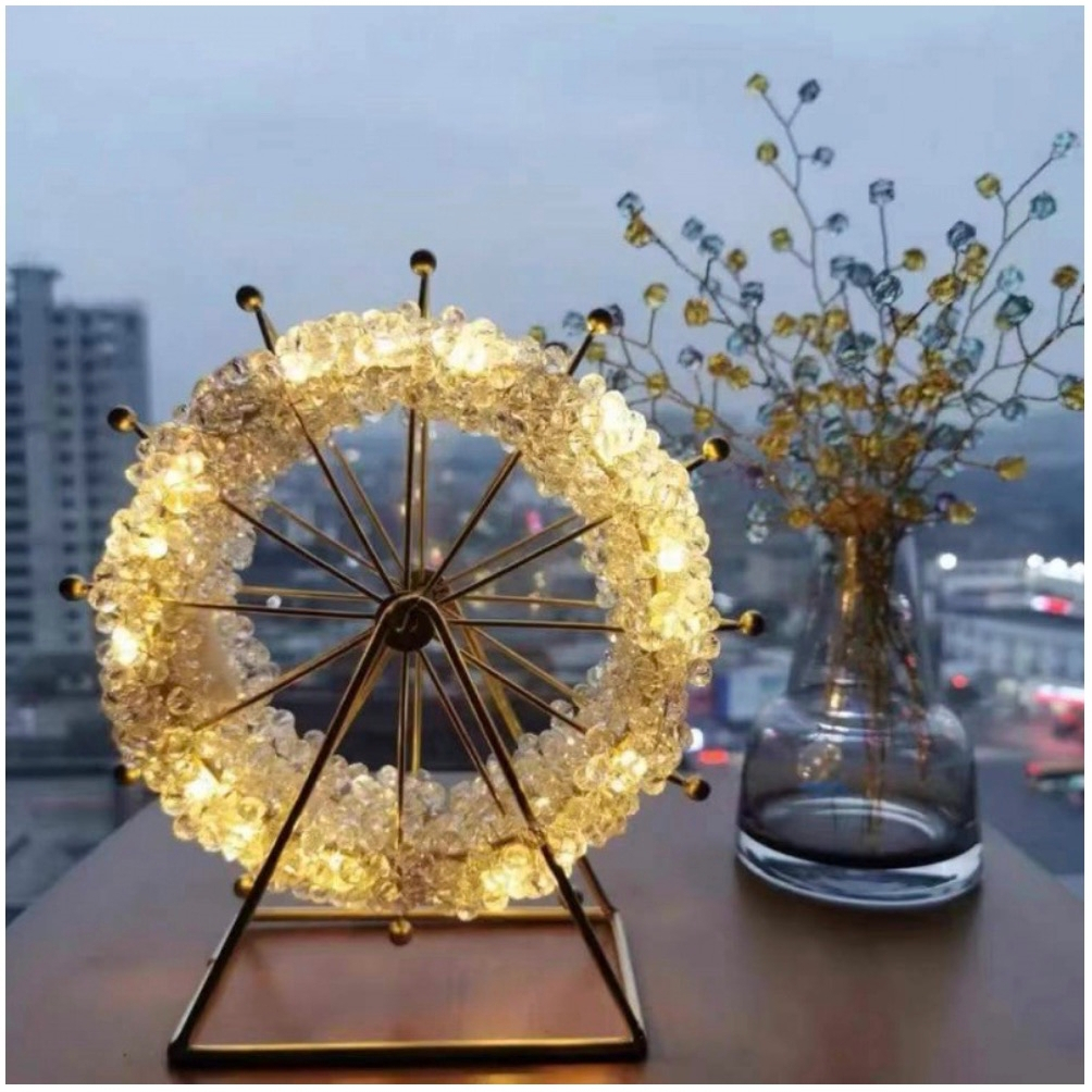 【台灣現貨速發】摩天輪擺件 幸福摩天輪 diy材料 花藝設計 婚禮道具 婚禮佈置