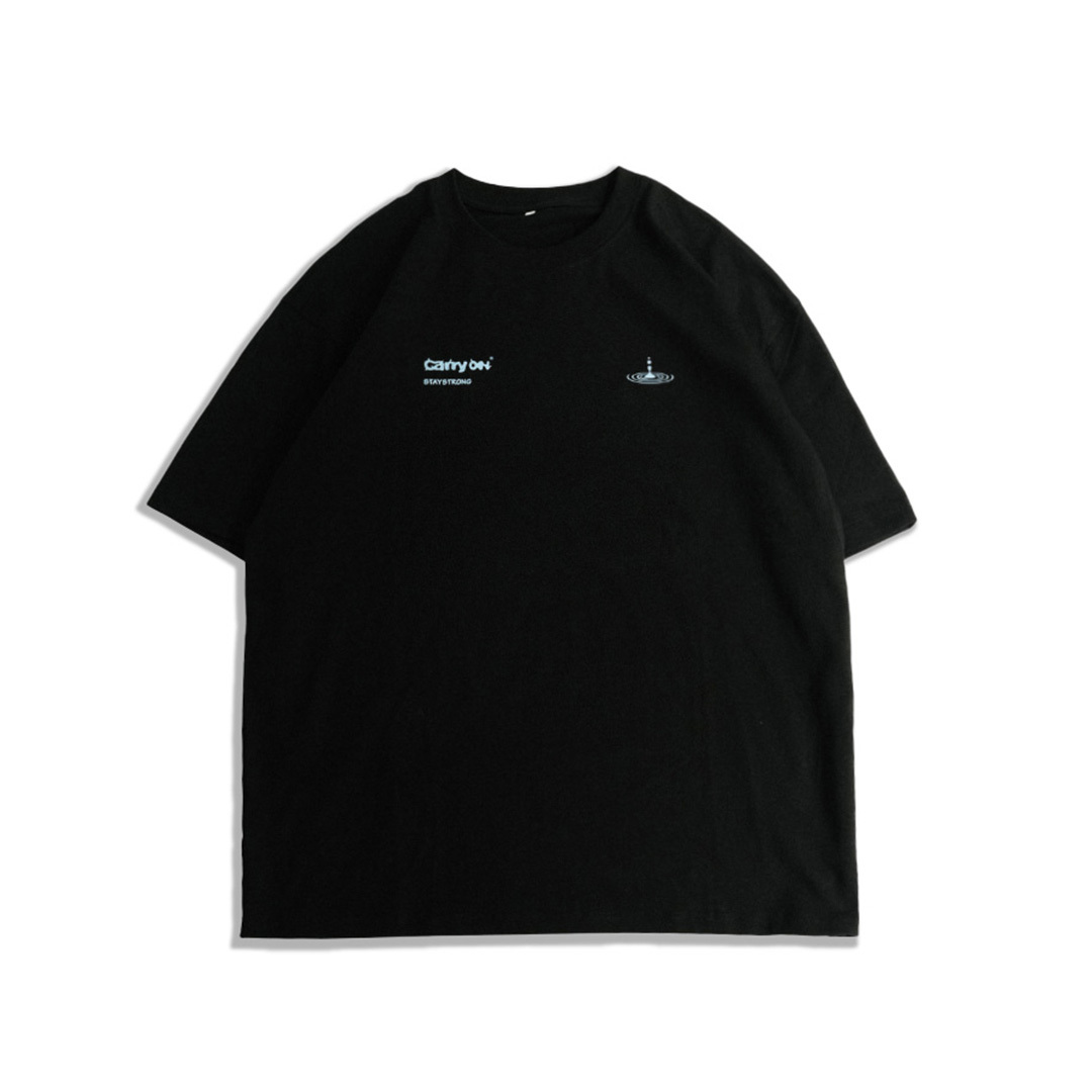 CARRYON 25SS Stone by Water Tee 水滴 短T  黑色 台灣製