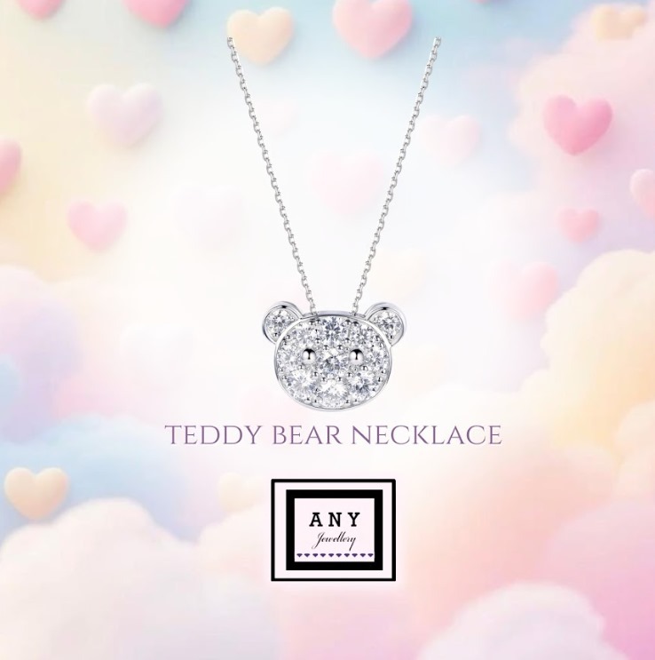 (4326) ANY JEWERLRY - N2723  Bear Bear  Necklace(鏈長40cm+5cm)