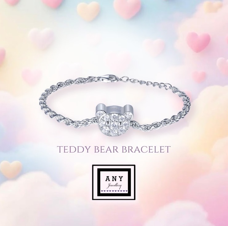 (4327) ANY JEWERLRY -B1897 Bear Bear Bracelet (鏈長40cm+5cm