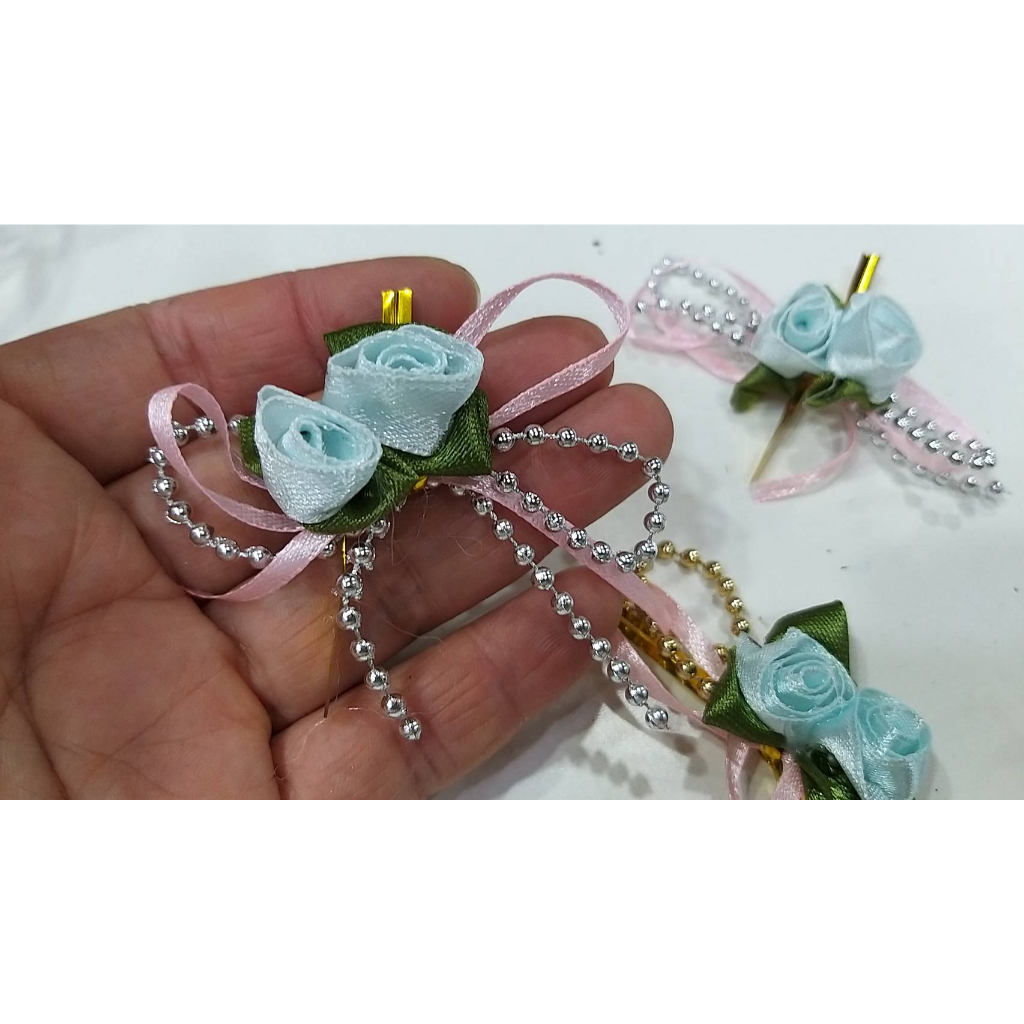 【台灣現貨速發】鬱金香珠鍊蝴蝶結｜花朵 蝴蝶結