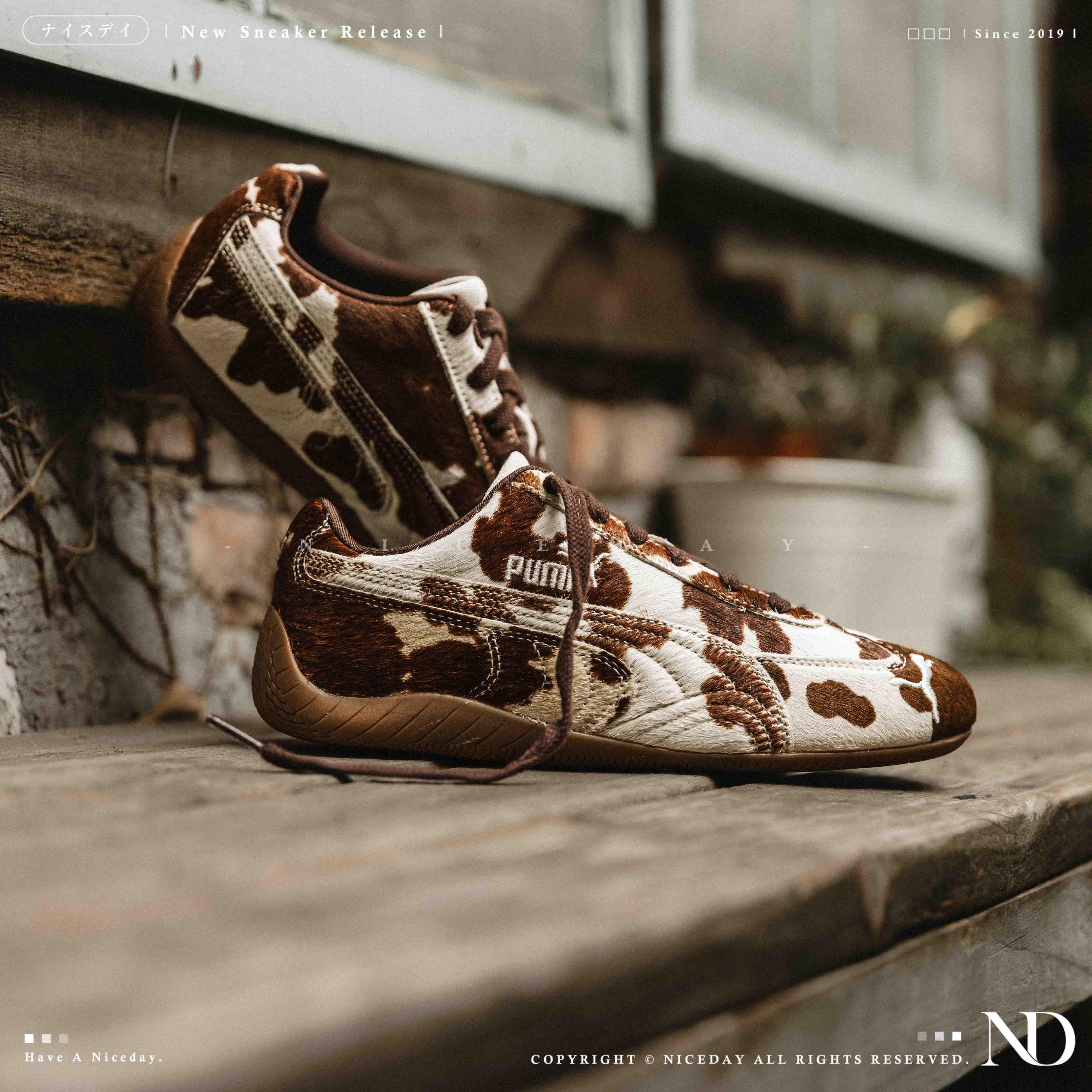 NICEDAY 調貨 Puma Speedcat OG Cow Print 乳牛 奶牛 馬鬃毛 毛 薄底 賽車鞋 女款 406141-01