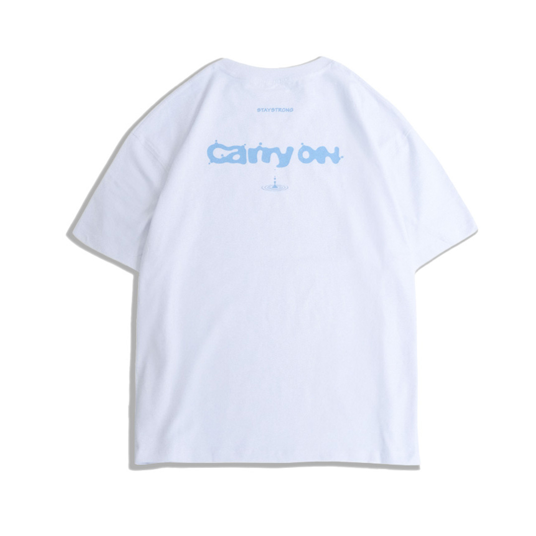 CARRYON 25SS Stone by Water Tee 水滴 短T  白色 台灣製