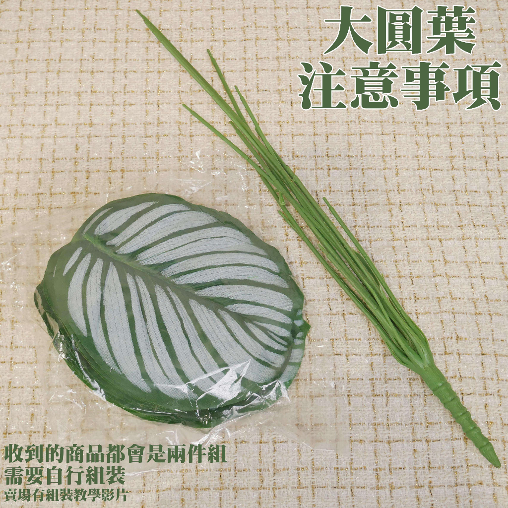 【台灣現貨速發】多叉仿真葉 西瓜葉 斑紋葉 大圓葉 ｜仿真 人造花 人造仿真植物 創意仿真植物 裝飾 拍照道具
