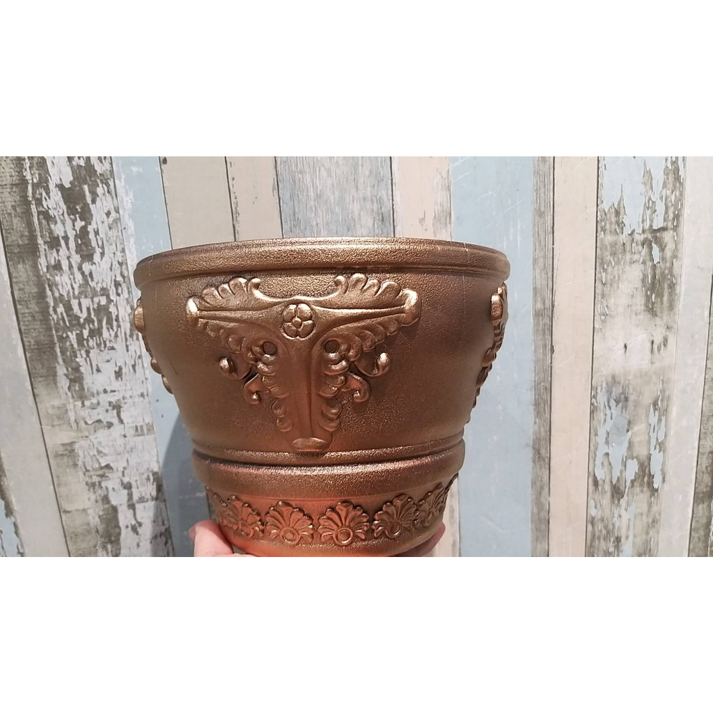 【台灣現貨速發】過年//新年--金色花盆//花器