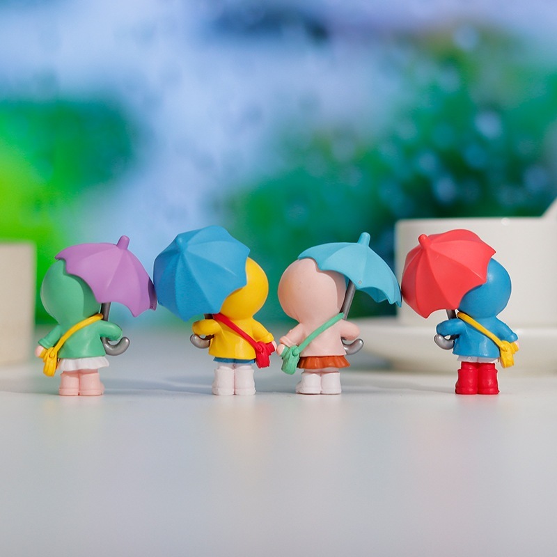 【台灣現貨速發】撐傘女孩 雨傘女孩｜公仔 多肉植物 迷你園藝 微景觀擺件 造景裝飾公仔