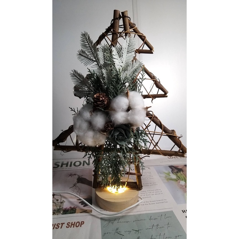 【台灣現貨速發】材料包-- 聖誕樹燈造型藤