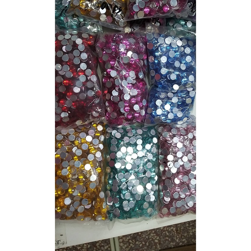【台灣現貨速發】批發1包1000顆200元起~10mm(圓)型壓克力半面鑚片