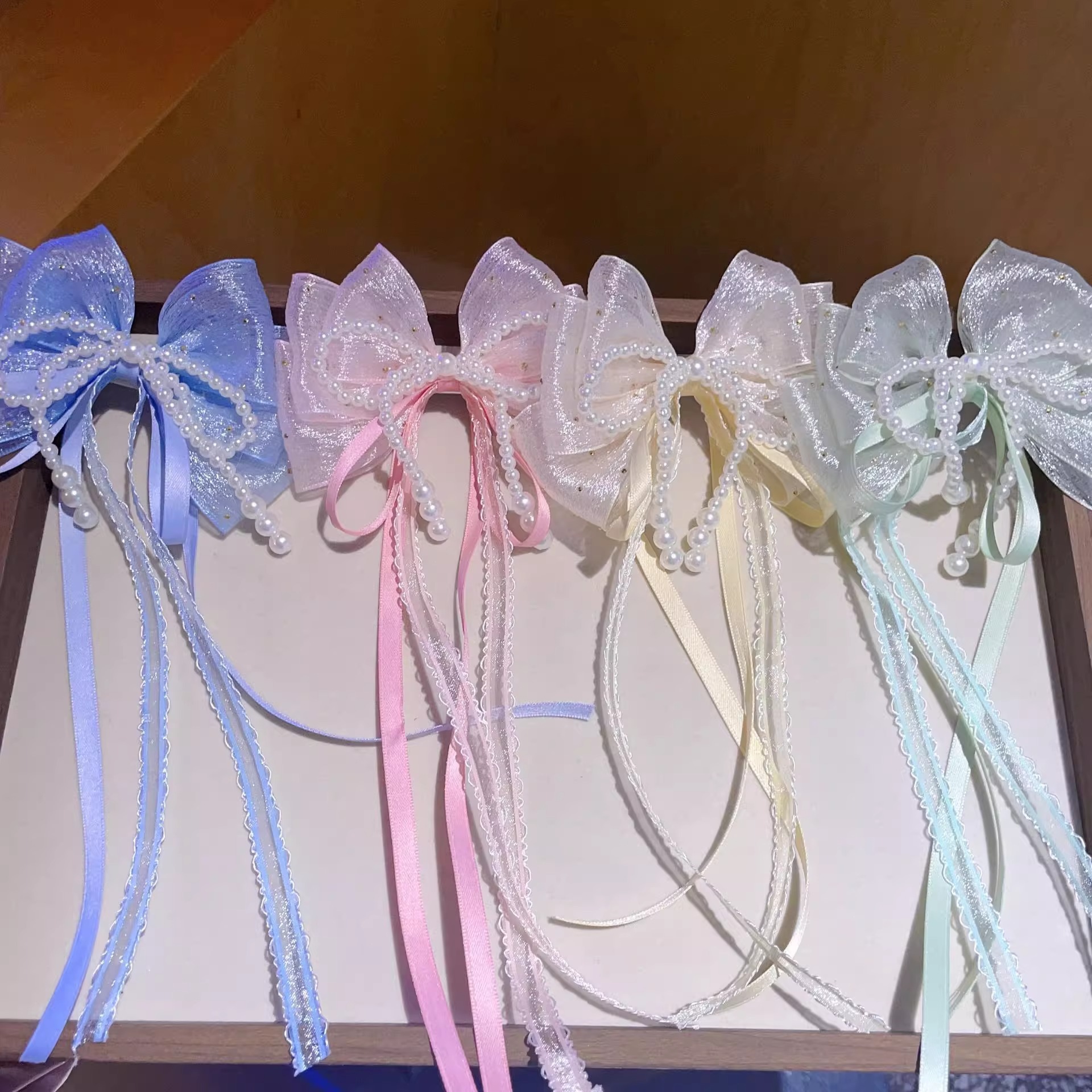[2 FOR RM10] Spring Summer Sweet Ribbon Lurex Ribbon Bow