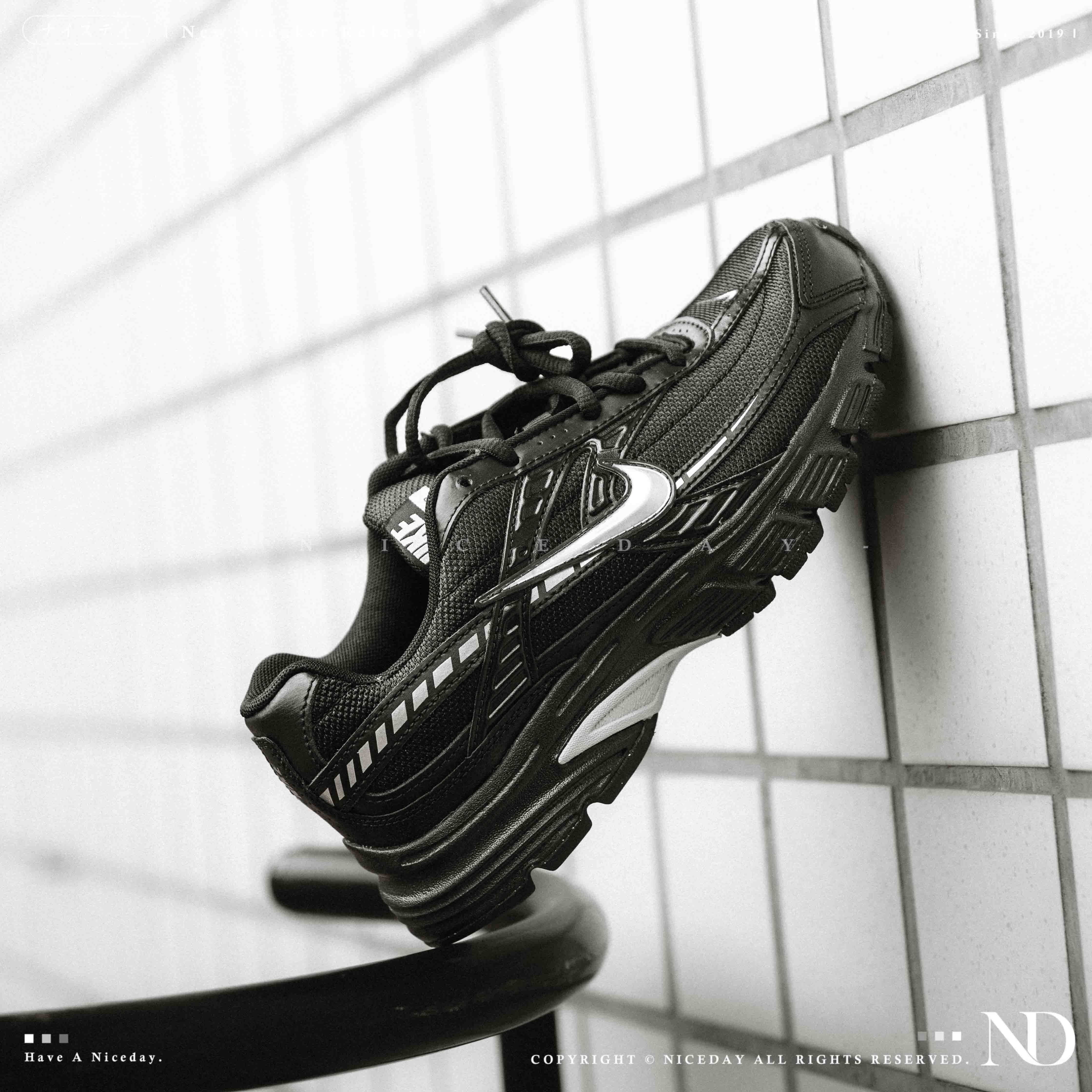 NICEDAY 現貨 Nike Initiator 黑魂 黑灰 黑銀 銀勾 銀 黑 舒適 跑鞋 男鞋 慢跑 IB4595-001