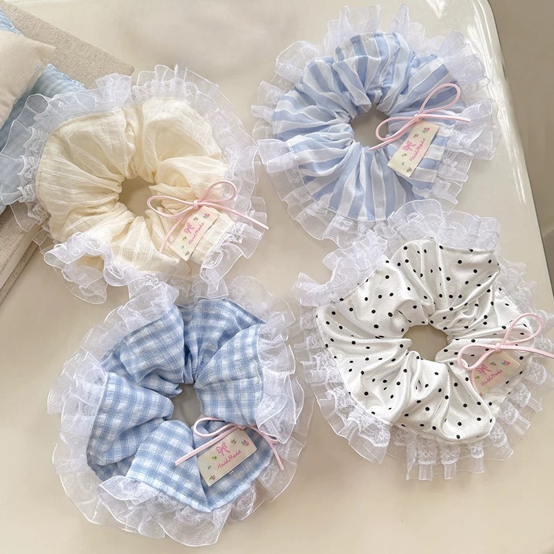 [3 FOR RM10] Korean Sweet Lace Girl Scrunchies