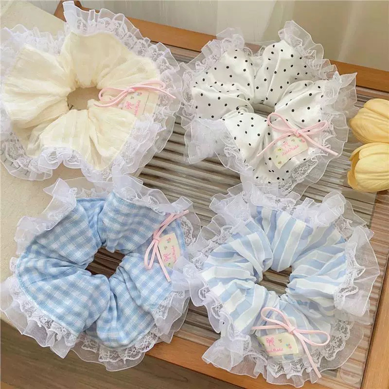 [3 FOR RM10] Korean Sweet Lace Girl Scrunchies