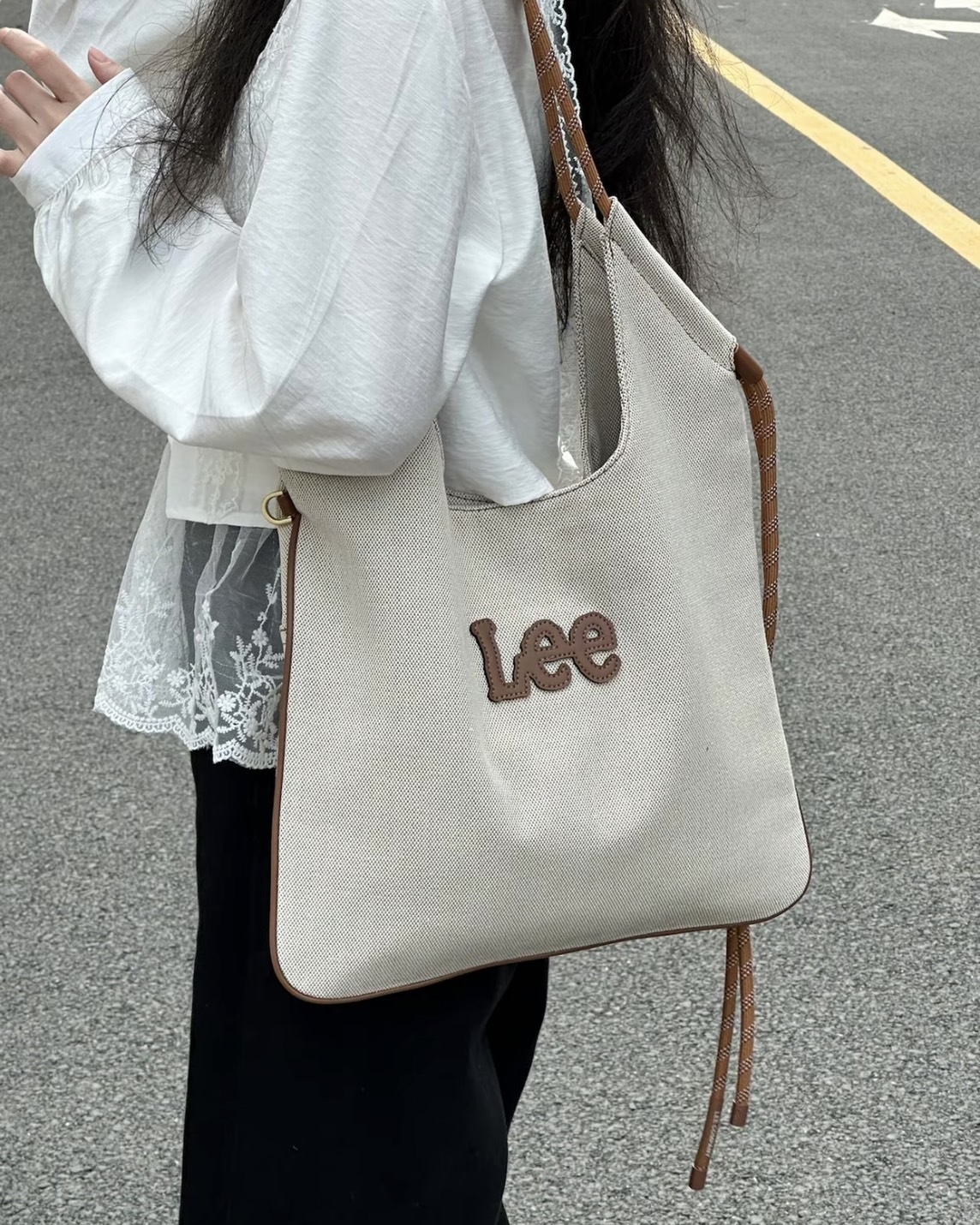 <現貨!!>LEE 牛仔布 MIU風 肩背 側背 托特包