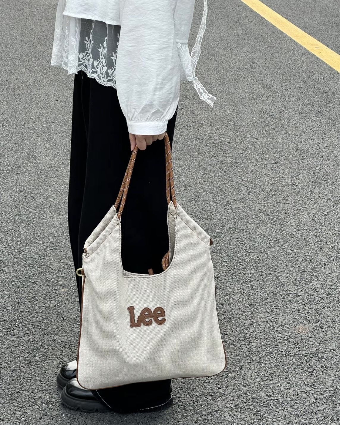 <現貨!!>LEE 牛仔布 MIU風 肩背 側背 托特包