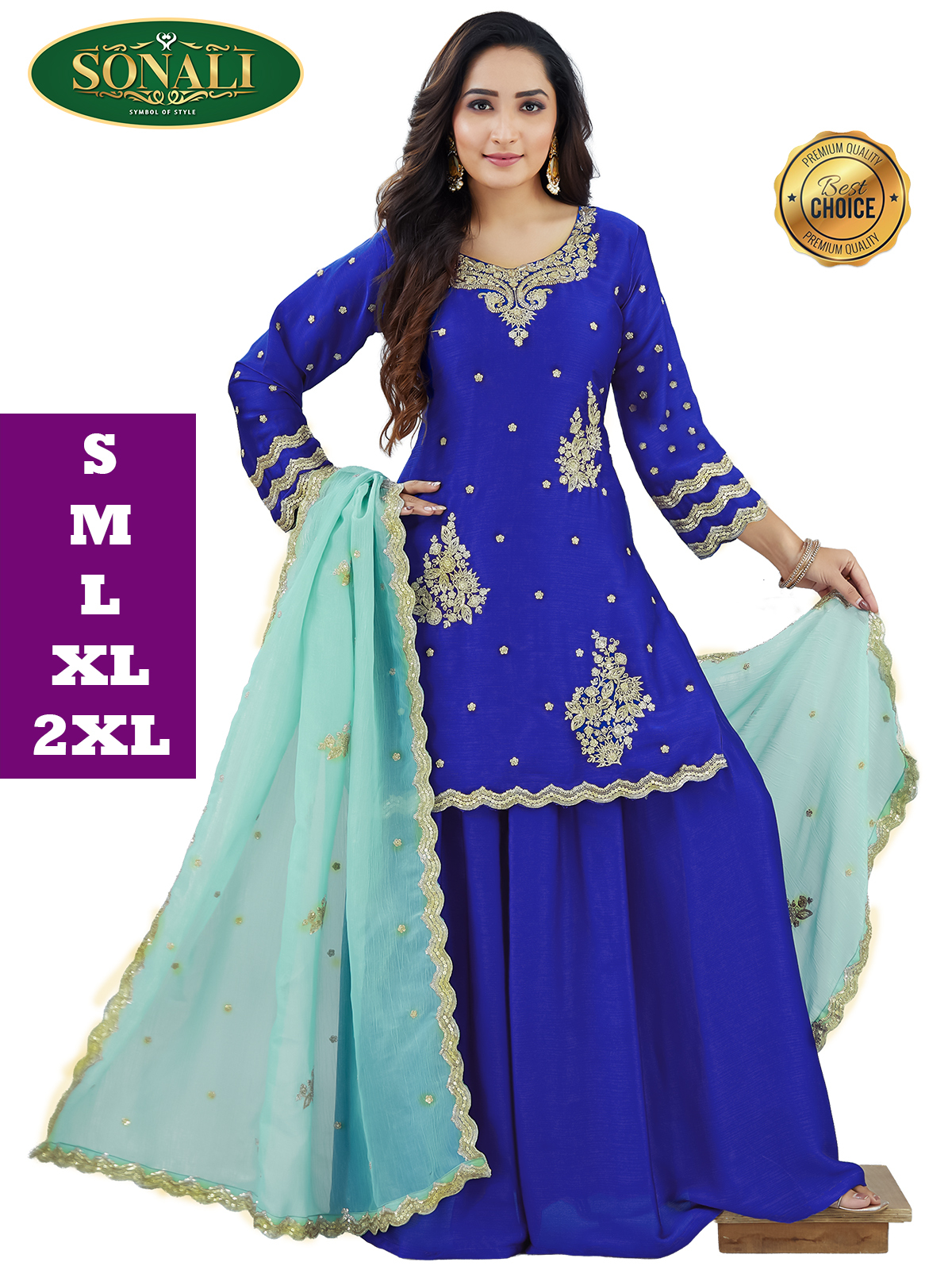 Premium Family Collection | Matching Couple Outfit | Festive Wear - Q1939/Q1940