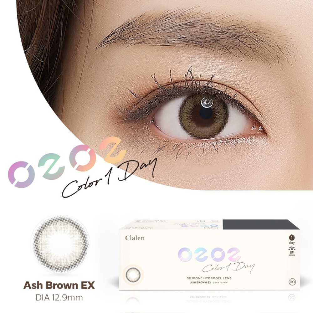 Clalen O2O2 1 Day 美瞳 日拋 彩色 隱形眼鏡 30片