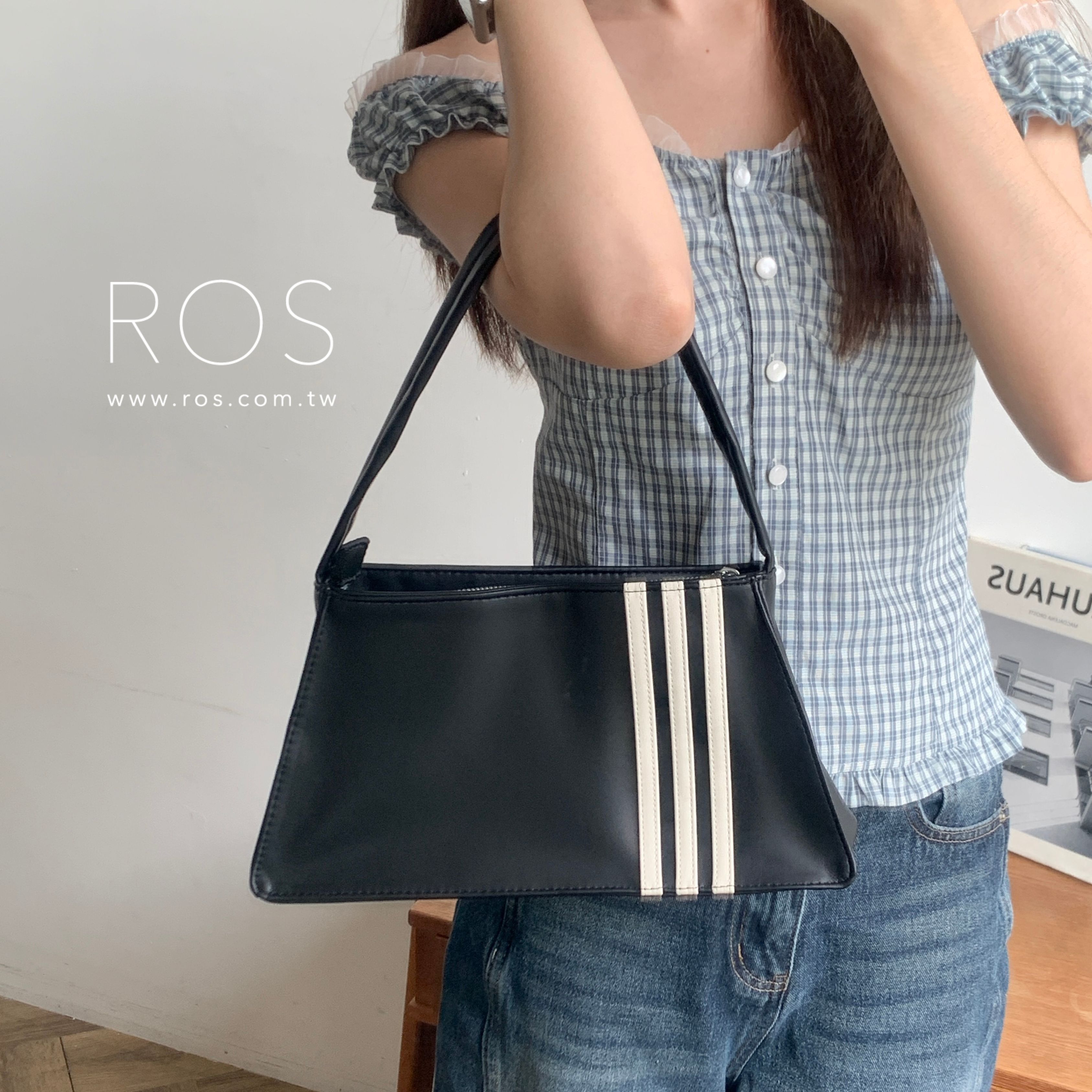 Adidas 雙面logo 肩背包