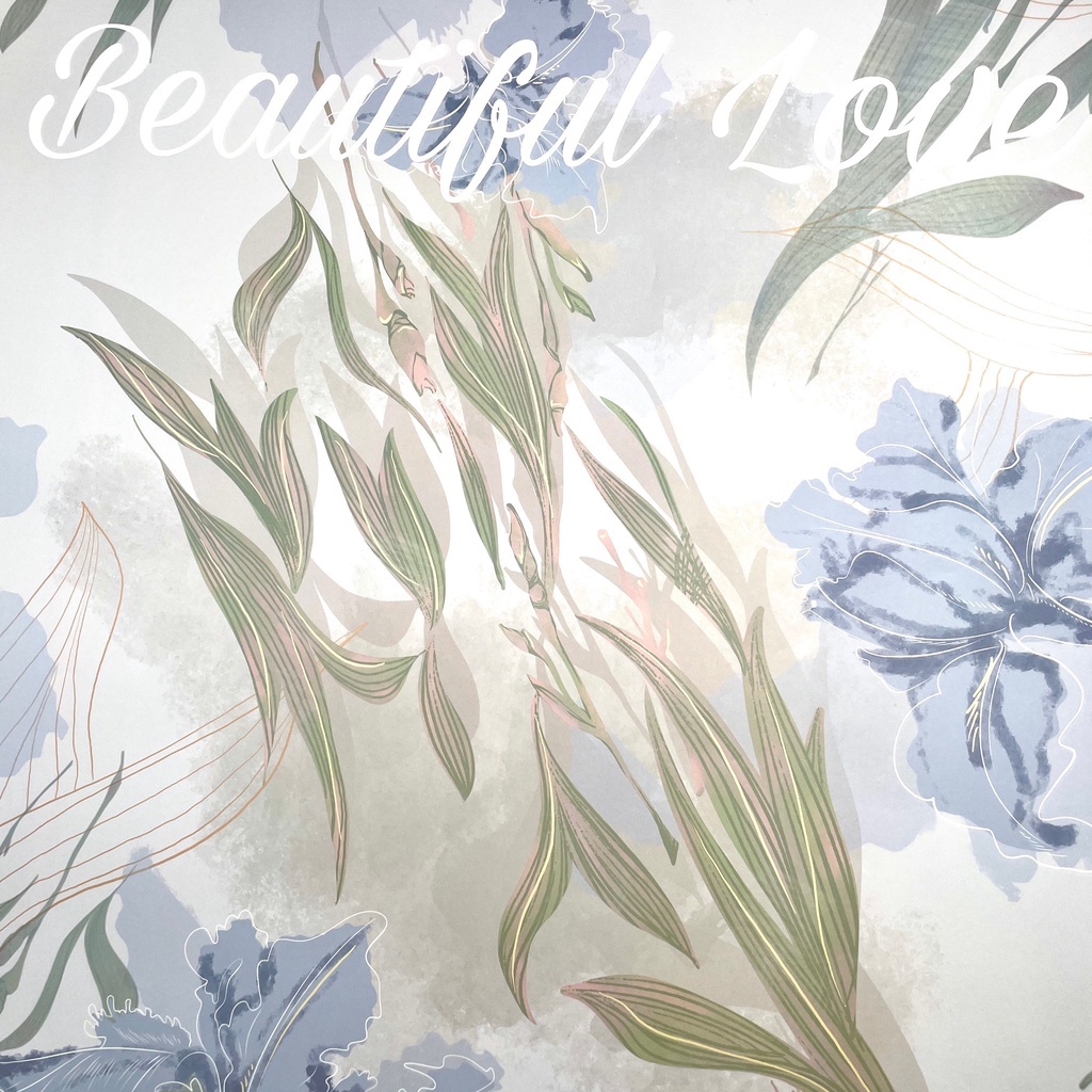 【台灣現貨速發】包裝紙 鳶尾花 beauful love 畫布包裝紙 花束包裝 拍照 展示